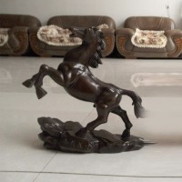 唐县腾发铜雕 精致小型铜马摆件 办公桌铜马摆件  铜马到成功 铜雕工艺品
